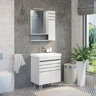 Тумба с раковиной Comforty Нарва 00-00015236 70 см белый